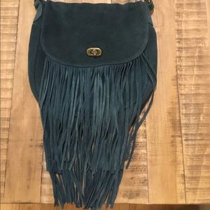 Urban Outfitter Suede Fringe Ecote Bag!